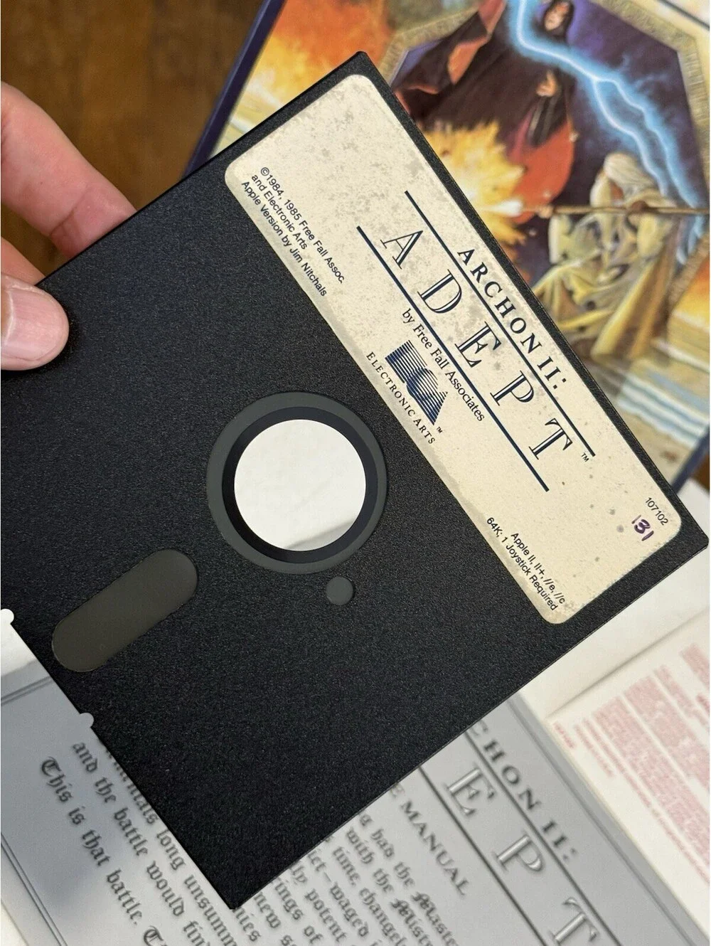 Archon II: Adept for Commodore 64 by Electronic Arts, Preowned W/manual